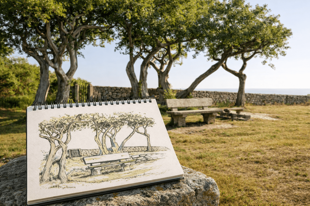 Croquis de l’île de Groix / 20mn – Une exploration graphique du Morbihan