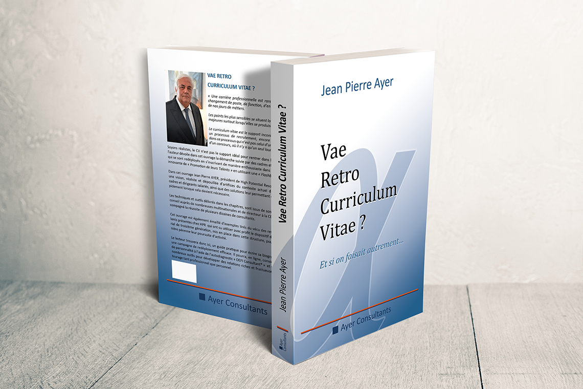 Mise en page et création graphique pour le livre : « Vae Retro Curriculum Vitae ? » – Jean Pierre Ayer