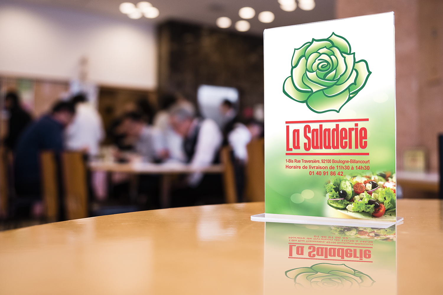 Création du nouveau menu pour LA SALADERIE