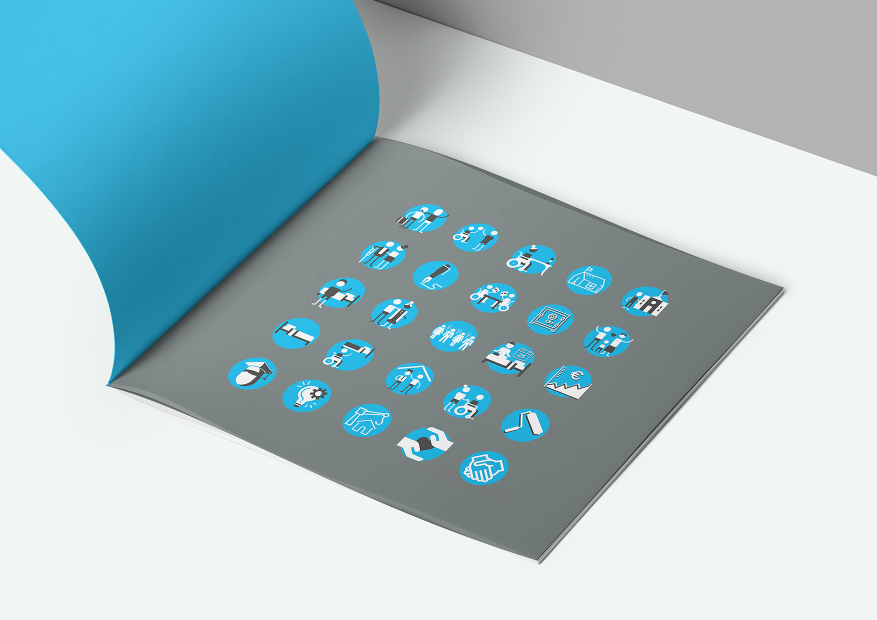 Création de 25 pictogrammes sur mesure pour Axentia