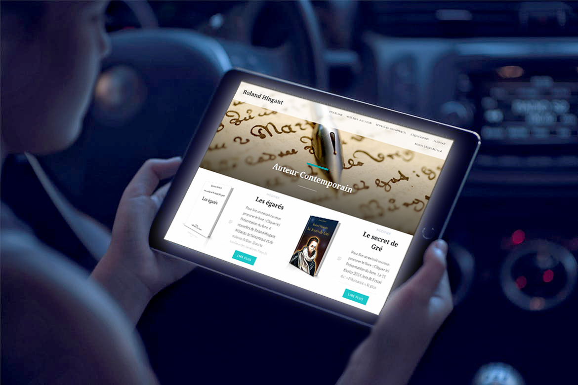 Site WordPress pour l’écrivain Roland Hingant – Une vitrine littéraire élégante