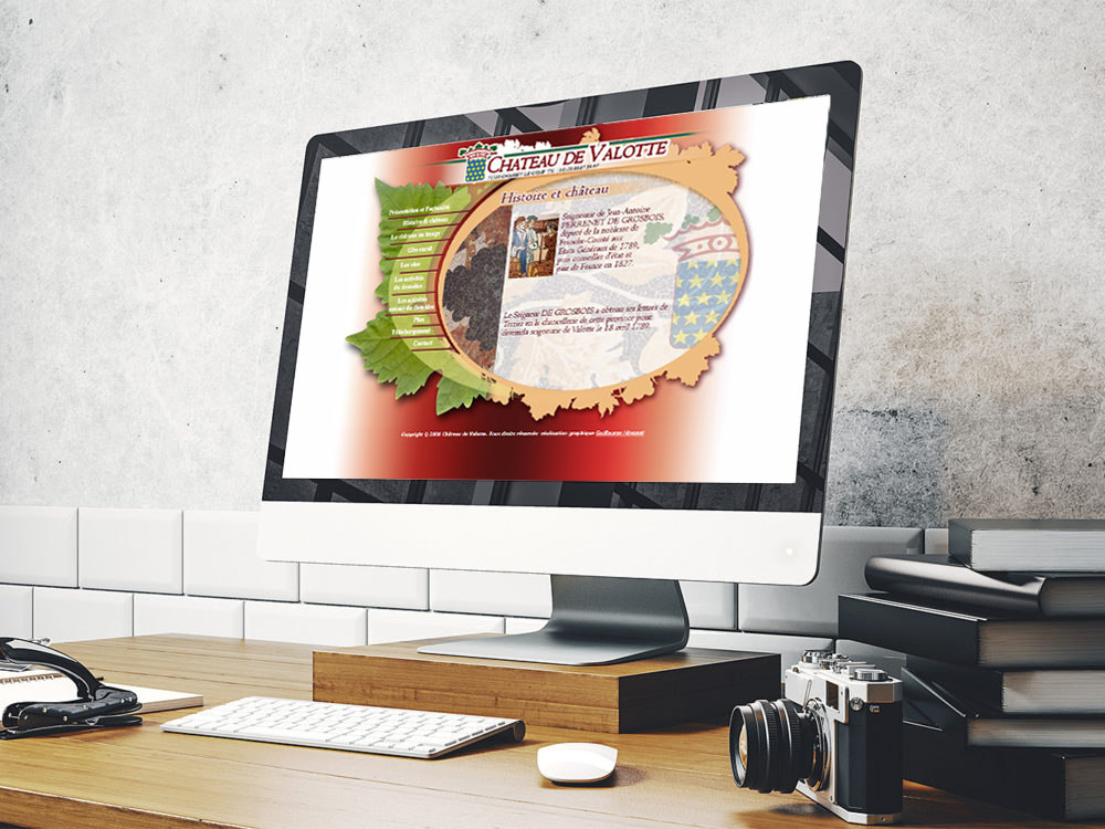 Création du site internet et du logo pour le Château de Valotte
