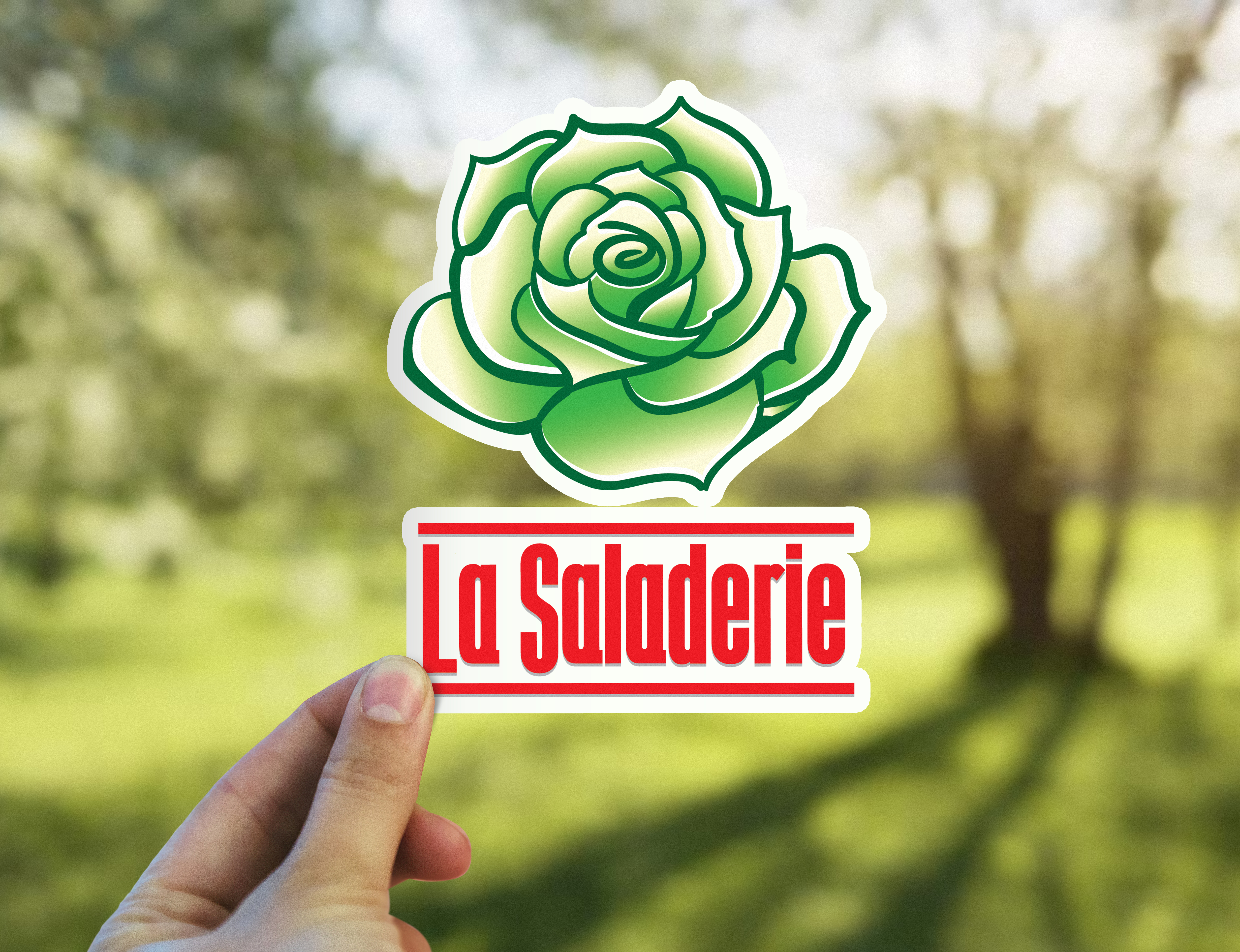 Logo pour La Saladerie – Une identité visuelle fraîche et percutante