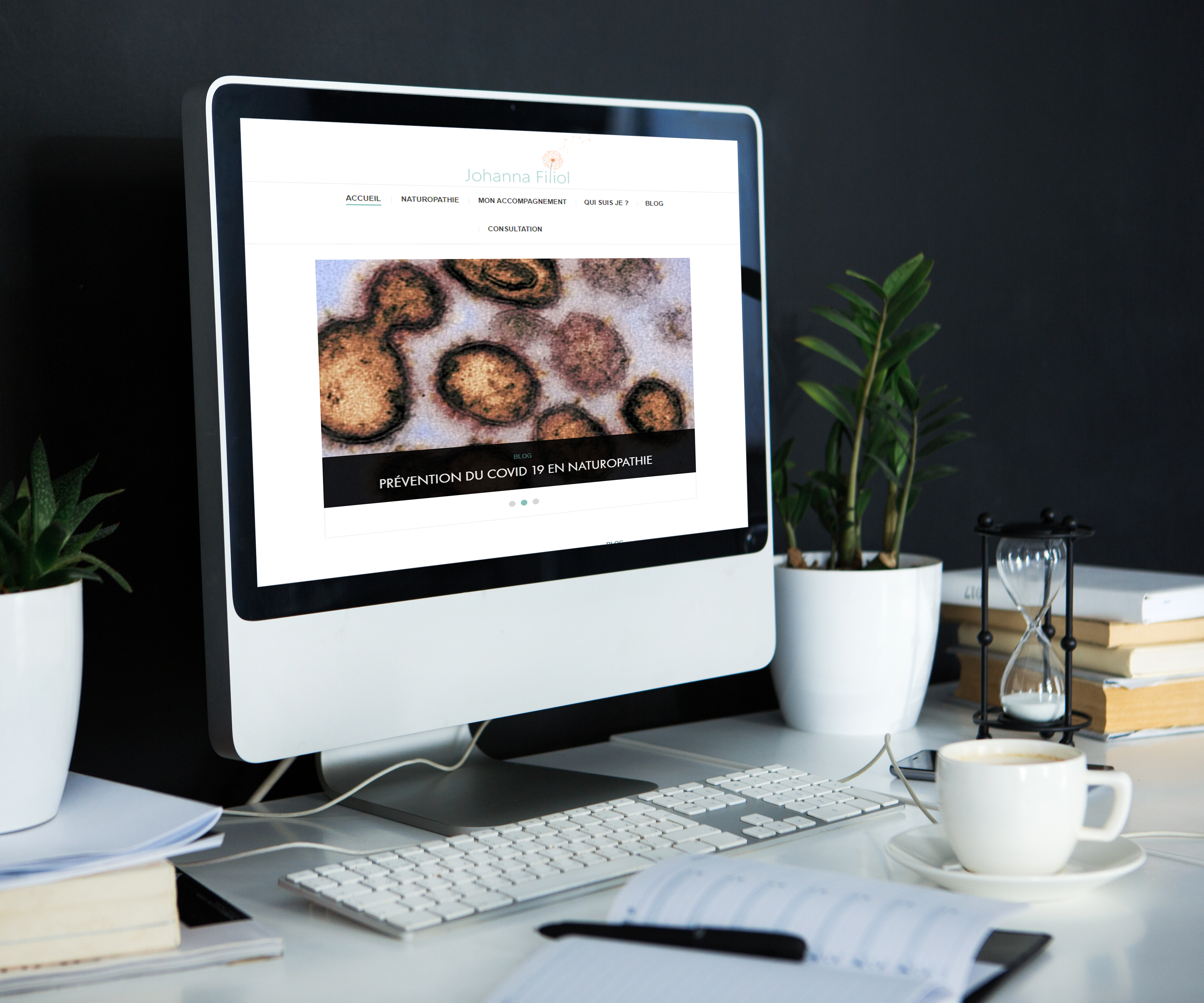 Création du site internet pour Johanna FILIOL Naturopathie