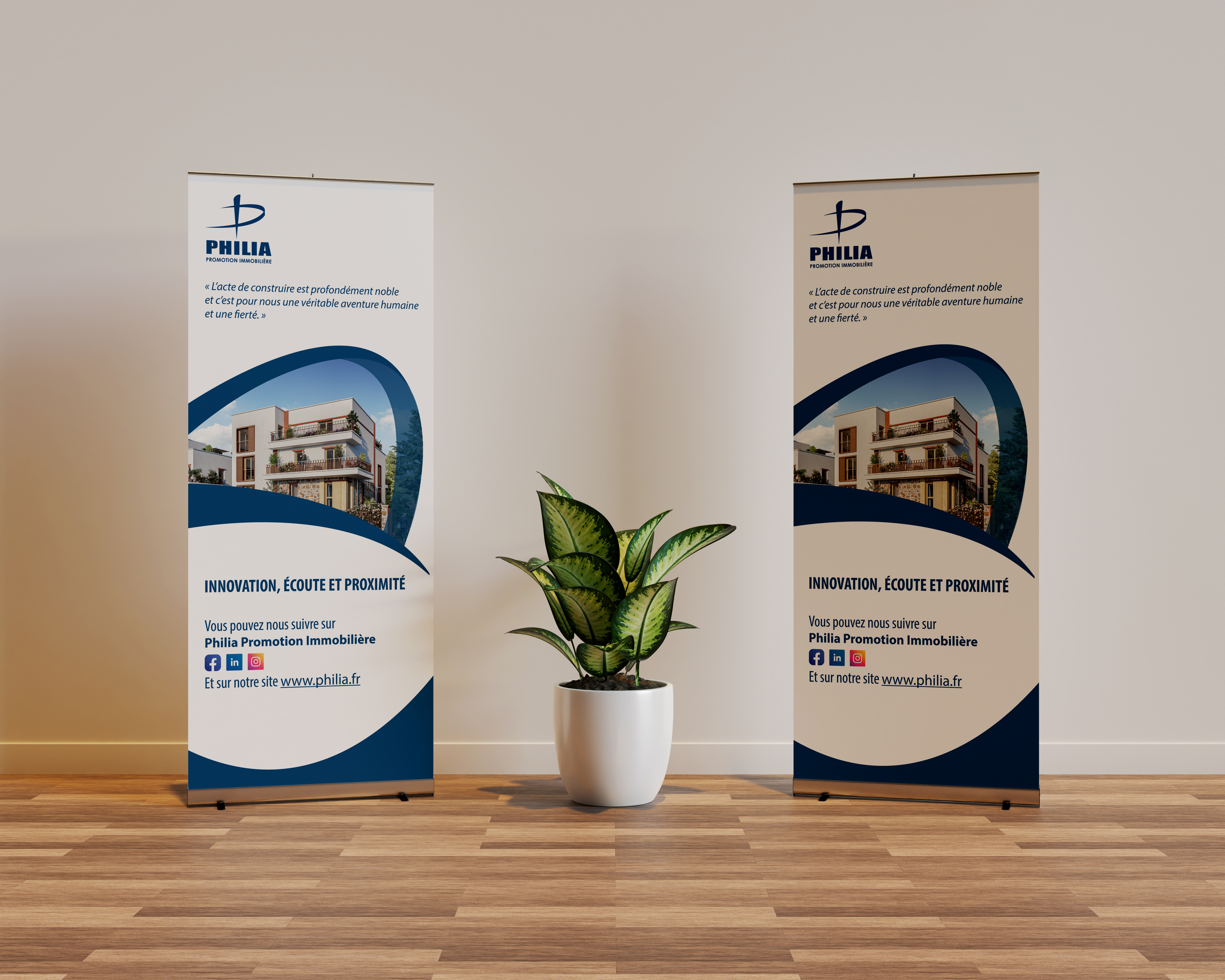 Un Kakemono Impactant pour Philia Promotion