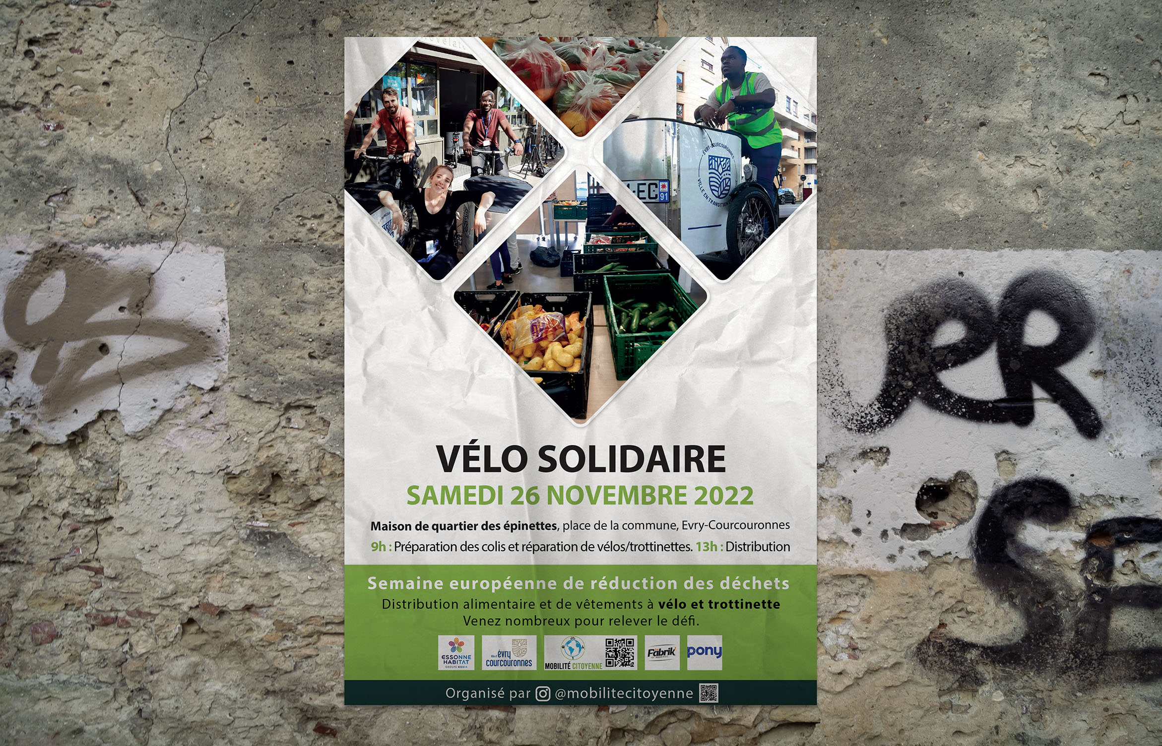 Une Affiche Engagée pour la Journée Vélo Solidaire 🚴‍♂️
